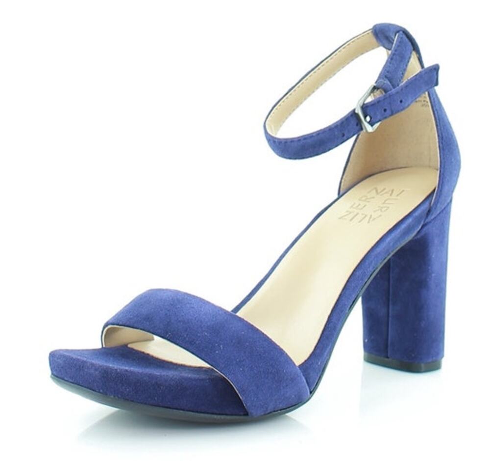 NATURALIZER Womens NEW Joy Blue Haven Suede Ankle Strap Heels / Size 12